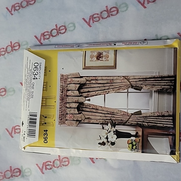 Simplicity Window Treatments Sewing Pattern 0634 Uncut 2002 - Picture 4 of 7